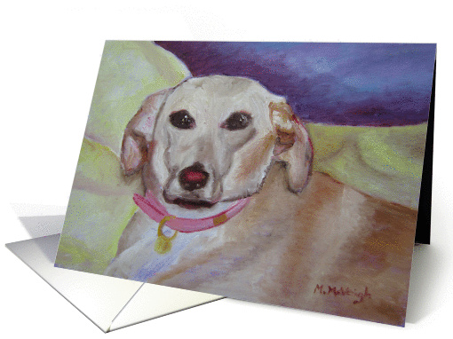 Yellow Dog - blank inside card (1291598)
