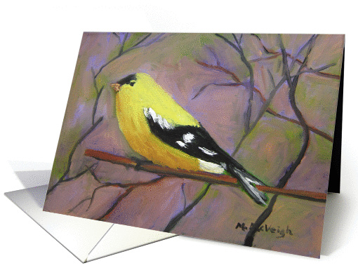Yellow Bird- blank inside card (1304278)