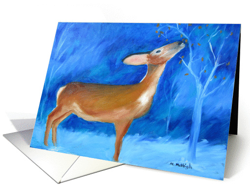 Winter Deer - Blank inside card (1407958)