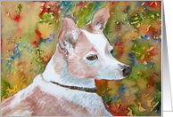 Dog Art Card - Blank Inside card