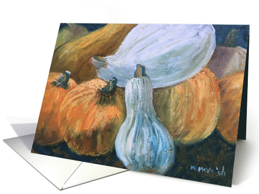 Pumpkins and gourds - blank inside card (1493570)