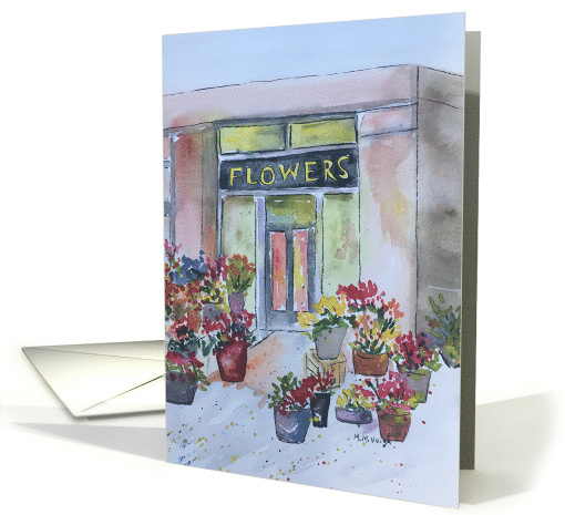 Flower Shop - Blank inside card (1518434)