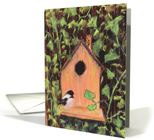 Birdhouse Art Blank Inside card (1611254)