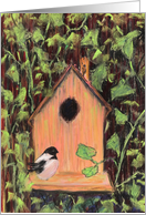 Birdhouse Art Blank Inside card