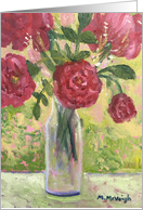 Wild Roses Art Card Blank Inside card