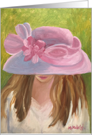 Easter Bonnet Art Card Blank Inside card