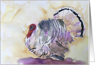 Turkey Watercolor Art Card Blank Inside card