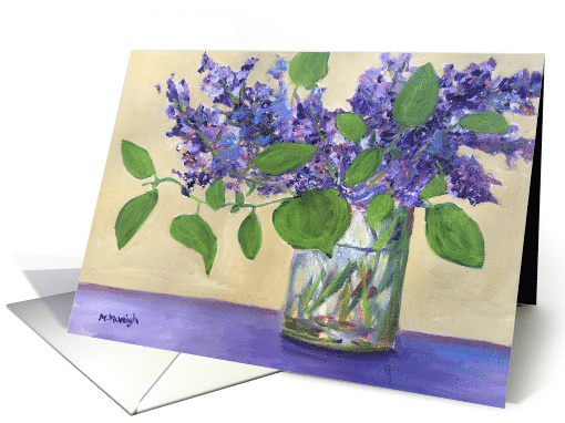 Spring Lilacs Art Card blank inside card (1746404)
