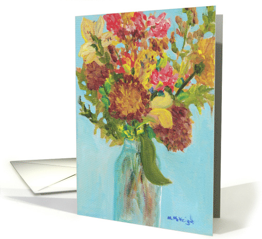 Autumn Blooms Art Card blank inside card (1746538)