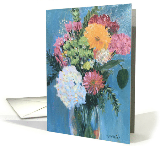 Floral Still life blank inside art card (1754038)