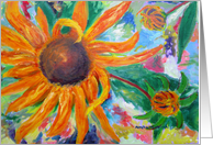 Black Eyed Susans Art Card blank inside card