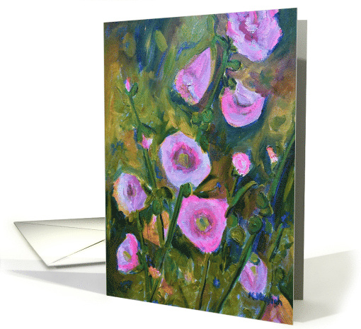 Pink Flowers Fine Art Blank Inside card (1890704)