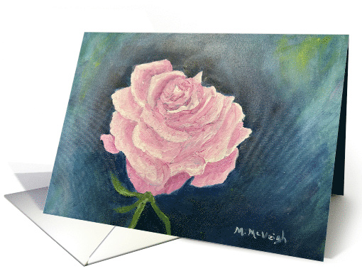 Pink Rose Fine Art Blank Inside card (1906468)