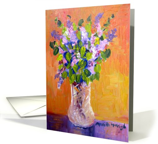 Lilacs Painting card (548692)