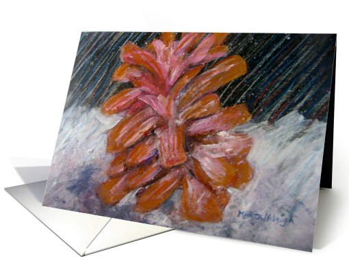 Pinecone In Winter card (555542)