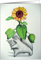 Sunflower-Get Well card