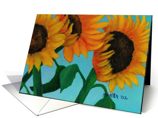 Sunflowers - Get Well card (564023)