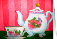 Tea Set-friendship card