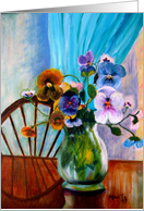Happy Birthday-Pansies card