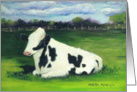 Cow In The Meadow card