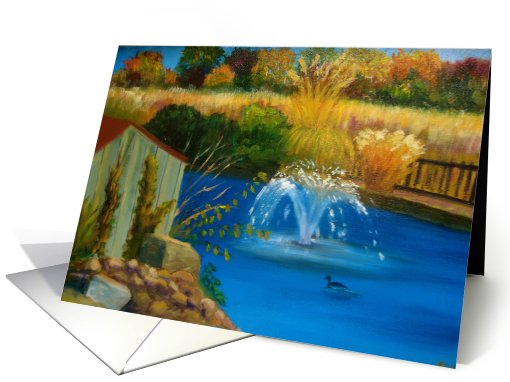 Autumn Pond - Birthday card (579354)