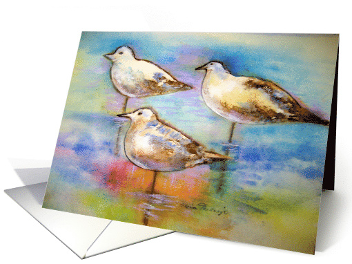 Seagulls-blank inside card (581559)
