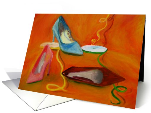 Shoes-Happy Birthday Girlfriend card (608902)