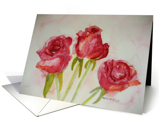 Roses-blank inside card (778365)