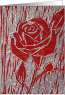 Red Rose card