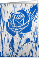 Blue Rose, blank note card