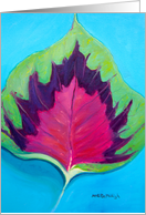 Coleus Leaf - blank inside card