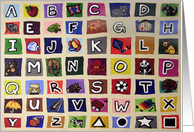 Learning the Alphabet card