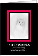 Sympathy - KITTY ANGELS are welcoming your beloved Pet card