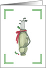 Christmas Greetings with Christmas Golf bag card