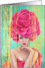 Fashion gerl Blank Note card