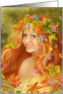 Beautiful Autumn- fairy card