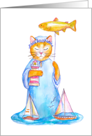 Cute cat watercolor...