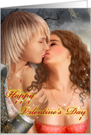 Happy Valentine’s Day Romantic Fantasy Kiss! card