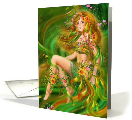 Summer Fairy Blank Note card (876209)