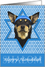 Hanukkah - Star of David - Australian Kelpie Dog card
