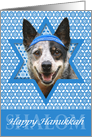 Hanukkah - Star of David - Cattle Dog card