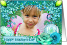 Blue Fantasy Mother’s Day Photo Card