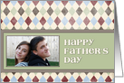Father’s Day Green Argyle Photo Card