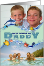 Happy Father’s Day Seafoam Under the Sea Photo Card