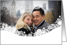 Snowdrift Merry Christmas Photocard card