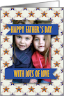 Father’s Day Blue Field of Stars Photocard card