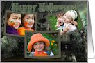 Halloween Spooky Haunted House Photocard card