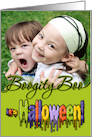 Halloween Boogity Boo Green Photocard card