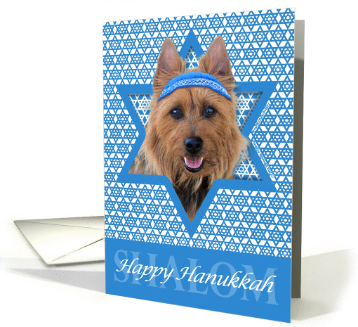 Hanukkah - Star of David - Australian Terrier Dog card (1101346)