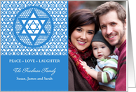Hanukkah - Star of David Photocard card